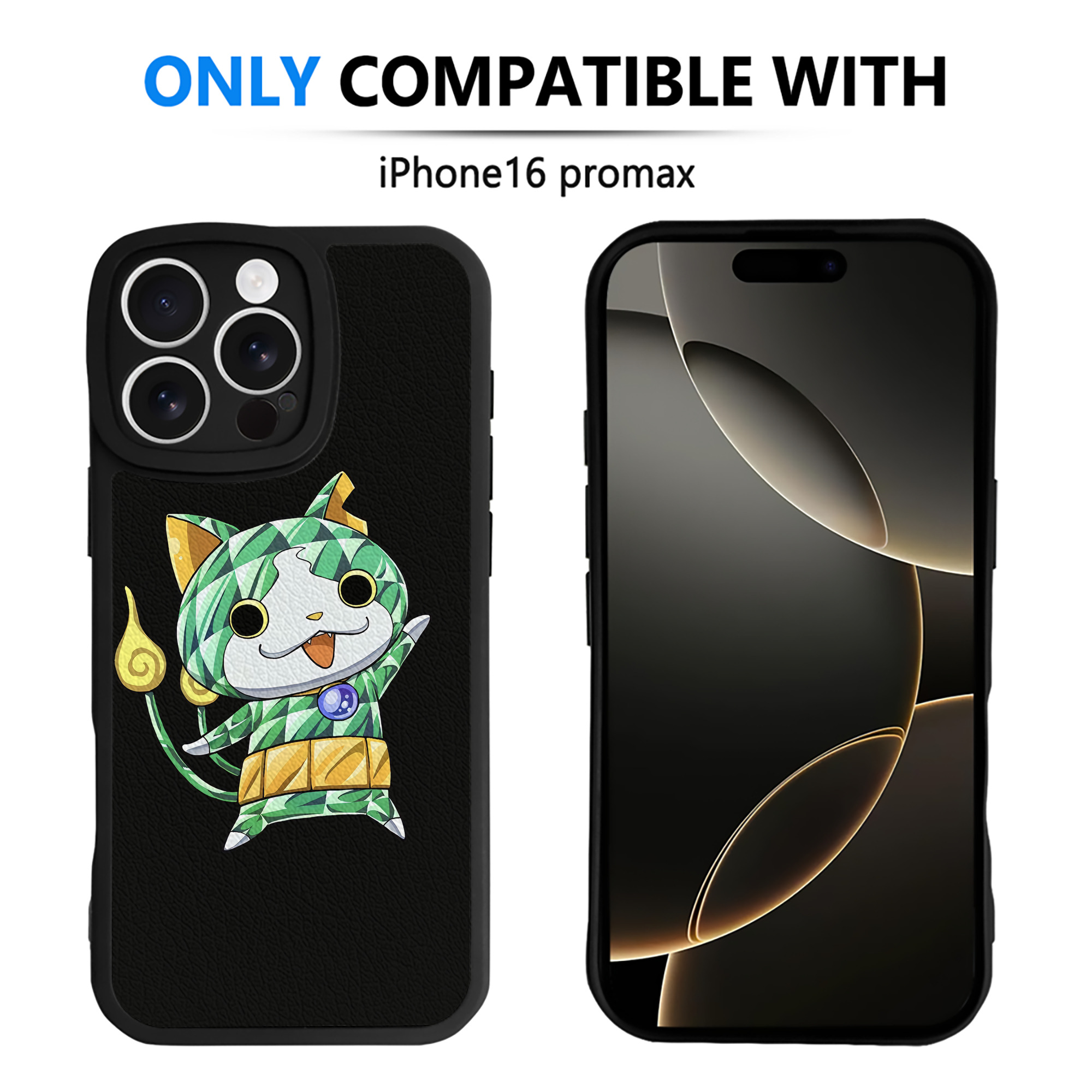 （画像用） 妖怪ウォッチ Yo-kai Watch 【iPhone 16シリーズ対応】シリコンスマホケース（レザー調） 材質：シリコン